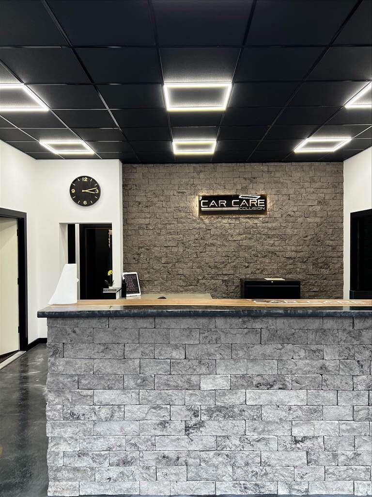 Commercial Reception & Stone Accent Wall
