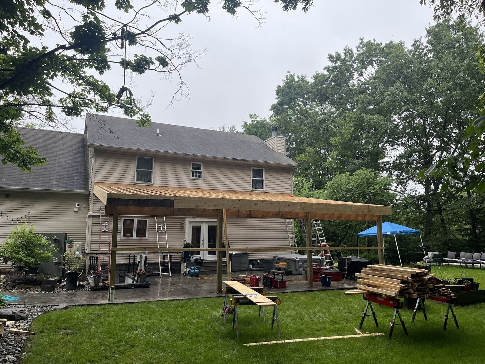 Covered Patio — Framing