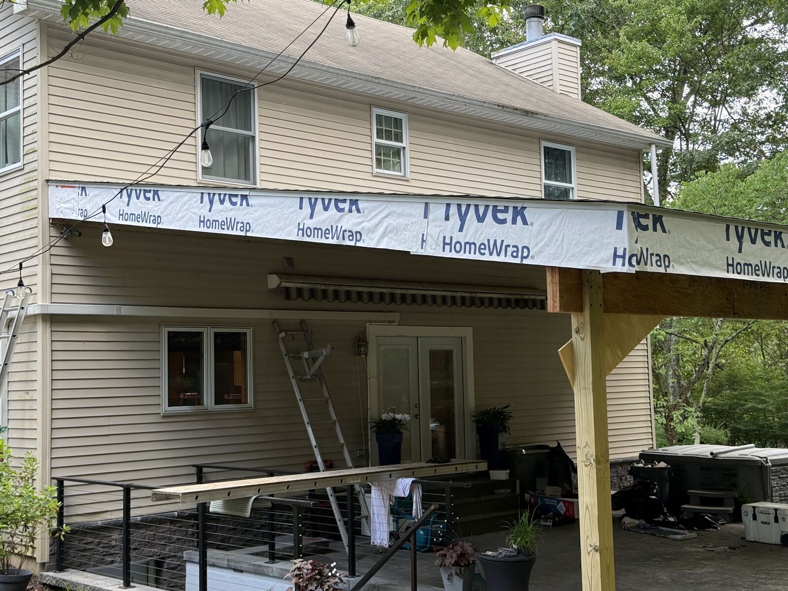 Covered Patio — In Progress