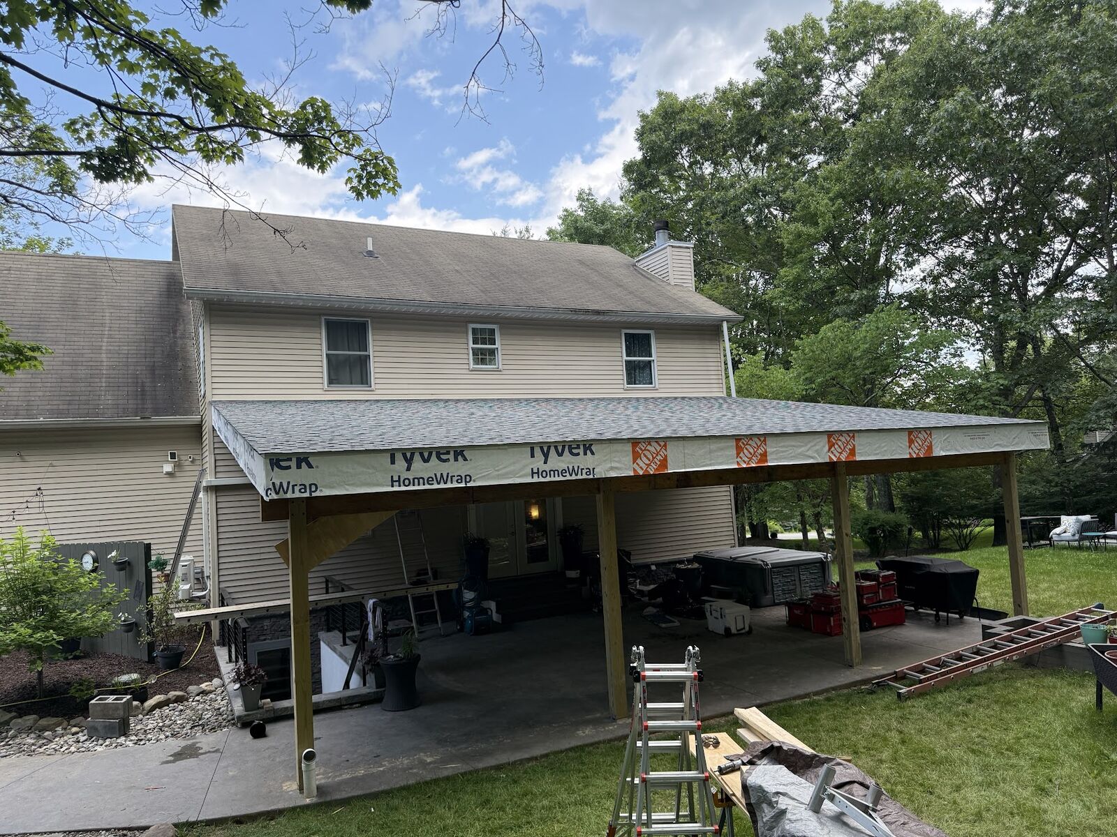 Covered Patio — Roof Sheathing