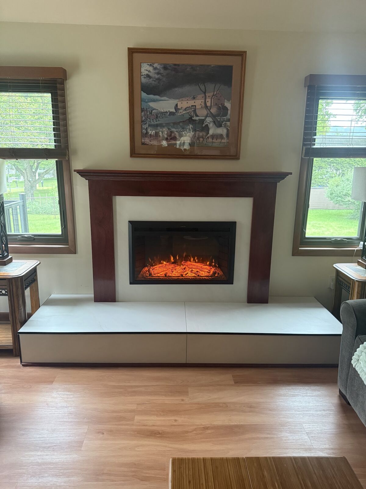 Fireplace & Mantel